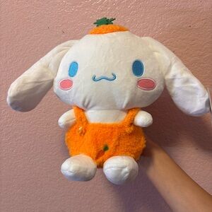Sanrio Cinnamoroll Plush Toy Carrot Outfit Easter Hello Kitty Stuffed Doll. NWT